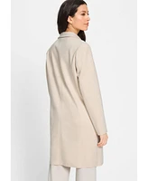 Olsen Women's Long Line Faux Suede Jacket