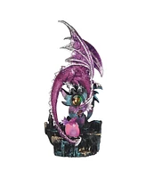 Fc Design "2-pc Set" 12.25"H Pink Dragon with Led Light Figurine Statue Ornament Home Room Office Decor and Perfect Ideas for Housewarming, Holidays a