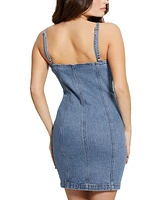 Guess Women's Raye Zippered Denim Mini Dress