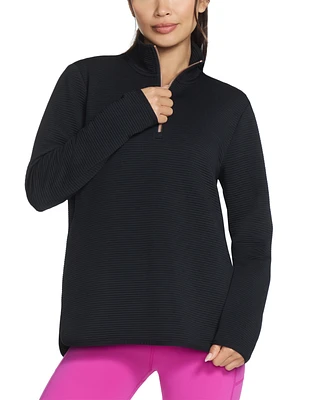Sketchers Women's Ottoman-Rib Quarter-Zip Top