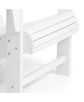 WestinTrends Outdoor Patio Hdpe Adirondack Chair With Cup Holder