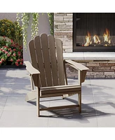 WestinTrends Outdoor Patio Hdpe Adirondack Chair With Cup Holder