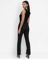 Dkny Women's Split-Hem Elasticated-Back Ankle Pants