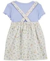 Carter's Toddler Girls Cotton Top & Floral-Print Dress, 2-Piece Set