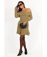 Petal and Pup Women's Francisco Long Sleeve Mini Dress