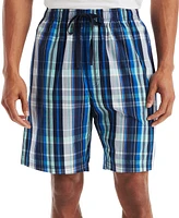 Nautica Men's Plaid Poplin 8" Sleep Shorts