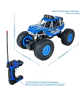 Sunnydaze Decor Monster Truck Remote Control Car - 1:16 Scale - Pivoting Tires - Birthday or Christmas Gift for Kids Ages 6+