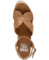 Dv Dolce Vita Women's Waylan Raffia Platform Crossband Dress Sandals