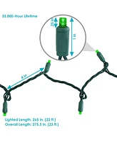 70-led Christmas String Lights - 5mm Wide Angle Style Bulbs 22-Foot Lighted Length Indoor/Outdoor Multi