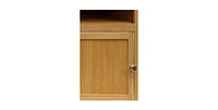 Slickblue Simple End Table Nightsatnd Accent Table in Wood Finish