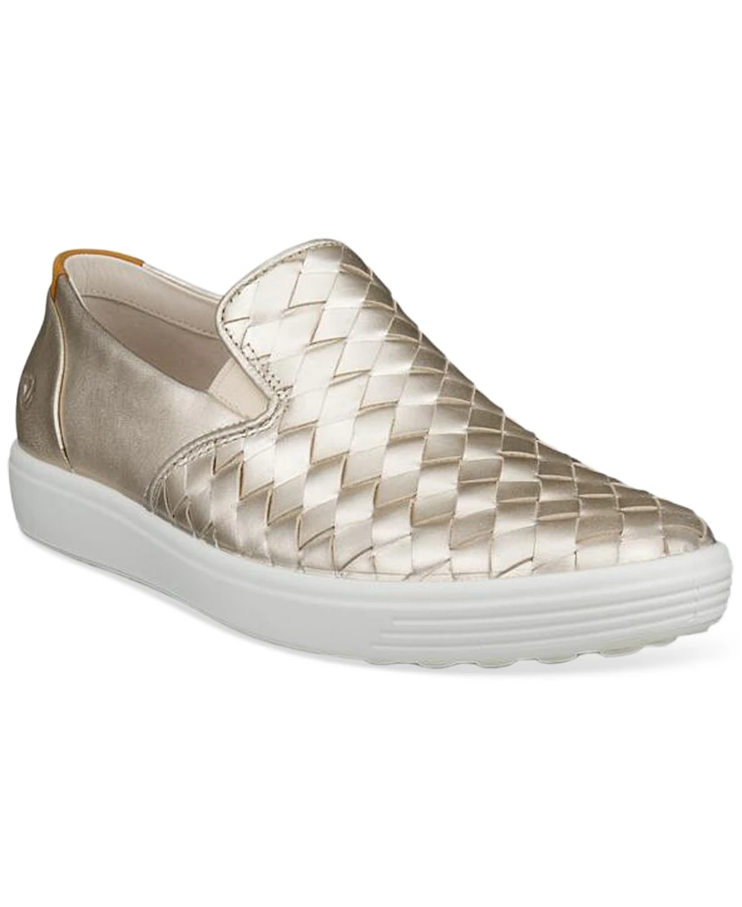 Ecco Women's Soft 7 Woven Slip-On Sneakers