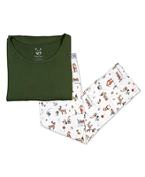 Bellabu Bear Men's Santa's Workshop Pajama Set