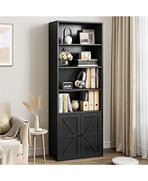 gaomon Tall Bookcase with Doors