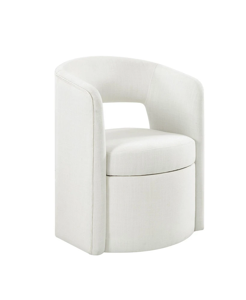 Roderick Modern Dining Chair with Hollowed-Out Backrest and Thick Cushion