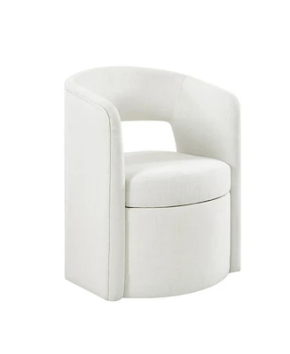 Roderick Modern Dining Chair with Hollowed-Out Backrest and Thick Cushion
