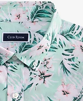 Club Room Men's Regular-Fit Stretch Floral Button-Down Poplin Shirt, Exclusively at Macy's