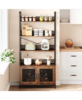 gaomon Industrial Bookshelf with Storage