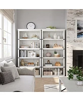 gaomon 5 Tier Bookcase, Farmhouse Book Shelf with Storage Open Display Bookshelves