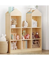 gaomon Kids Bookcase 42.32in Toy Storage Organizer Wooden Bookshelf