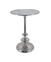 Slickblue Modern Aluminum Side Table Sleek and Durable Accent for Living Room, Bedroom, or Office