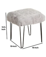 Slickblue Versatile Stool for Seating and Decor in Living Room, Bedroom, or Entryway