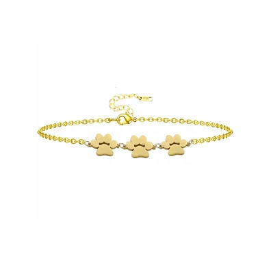 Hollywood Sensation Fureverly Three Paw Print Bracelet for Pet Lovers