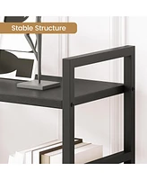 gaomon Industrial Bookcase and Short Bookshelf with Storage