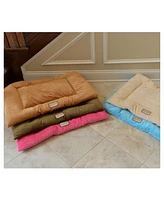 Armarkat M01CMH-l Large Pet Bed Mat , Dog Crate Soft Pad With Poly Fill Cushion, Beige