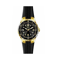 Invicta Women's Angel Quartz 3 Hand Black Dial Watch