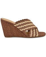 Nine West Women's Novela Woven Slip-On Wedge Sandals