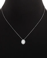 Giani Bernini Cubic Zirconia Oval Cluster Pendant Necklace & Stud Earrings Set in Sterling Silver, Exclusively at Macy's