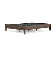 Slickblue Low Profile Platform Bed with Footboard for Modern Bedroom Design and Support