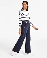 Nautica Jeans Women's Knit Pull-On Sailor Pants