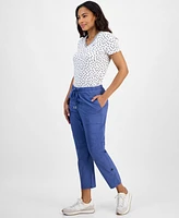 Nautica Jeans Women's Cotton Roll-Tab Utility Pants