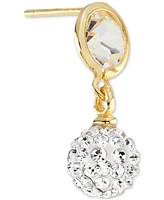 Macy's Cubic Zirconia Ball Drop Earrings Sterling Silver (Also available 14k Gold over Silver)