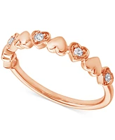 Diamond Heart Ring (1/10 ct. t.w.) in 10k Rose Gold