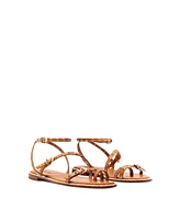 Schutz Women's Annete Round Toe Flat Sandals