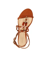 Schutz Women's Cassandra Round Toe Flat Sandals