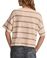 Lucky Brand Women's Striped Short Sleeve T-Shirt
