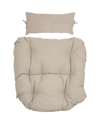 Egg Chair Cushion Replacement with Head Pillow