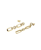 Rosefield Studs Earrings In 14K Yellow Gold Plated Stainless Steel