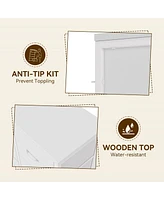gaomon 15 Drawers Fabric Dresser for Bedroom, Tall Vertical Storage Dresser & Chests of Drawers, Storage Drawer Organizer w/Metal Frame