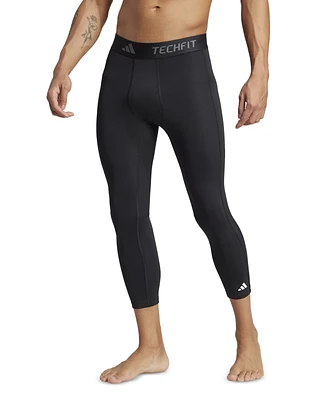 adidas Men's Techfit Compression 3/4 Training Tights