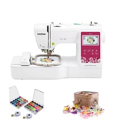 Brother Elite PE545 3.7-Inch Touch Display Embroidery Machine with Sewing Bundle