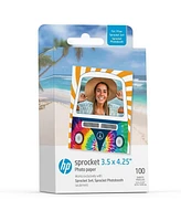 Hp Sprocket Photobooth 3x4 Photo Printer, Bundle with Zink Paper (100 Sheets) & Carrying Case