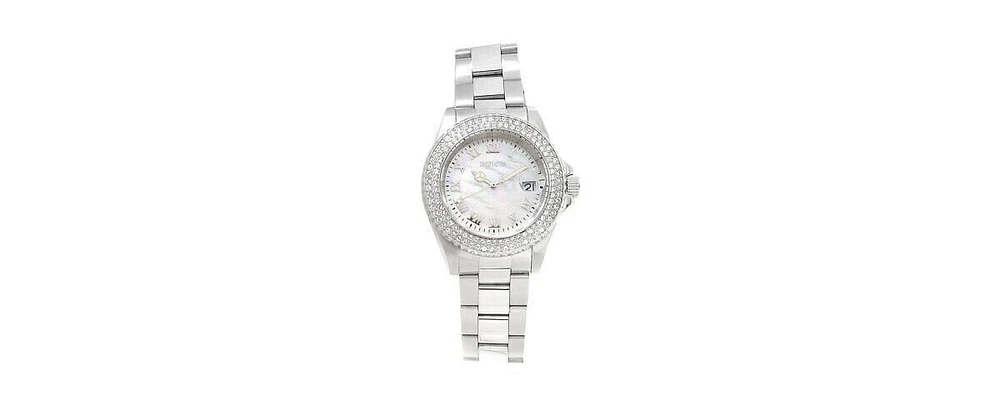 Invicta Women's 19873 Angel Quartz 3 Hand White Dial Watch