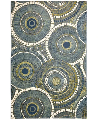 Liora Manne' Marina Circles 6'6"x9'4" Area Rug