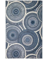 Liora Manne' Marina Circles 4'10"x7'6" Area Rug