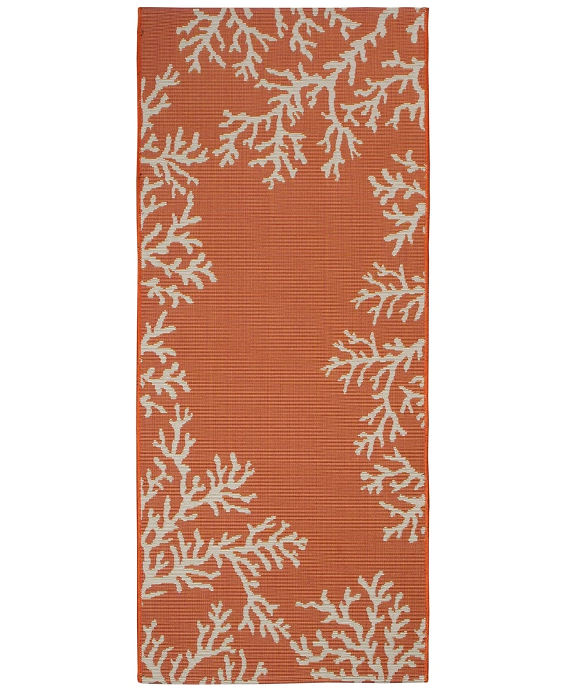 Liora Manne' Esencia Coral Edge 1'11"x4'11" Runner Area Rug