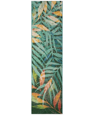 Liora Manne' Marina Leaves 1'11"x7'6" Runner Area Rug